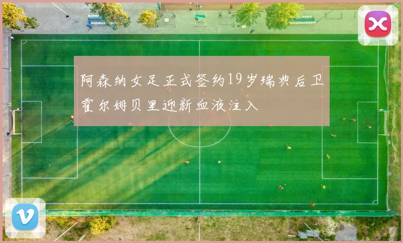 阿森纳女足正式签约19岁瑞典后卫霍尔姆贝里迎新血液注入