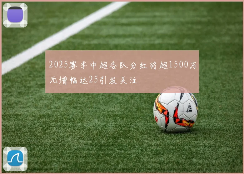 2025赛季中超各队分红将超1500万元增幅达25引发关注